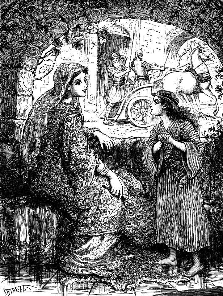 40 The little captive maid recommending Elisha to heal Naamans leprosy