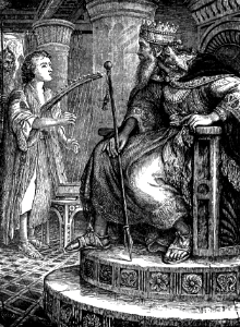 32 David playing on the Harp before Saul