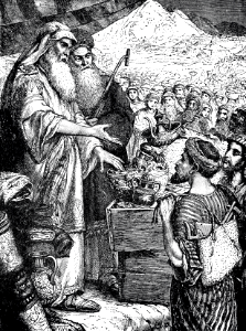 15 Bezaleel and Aholiab given wisdom to make the Sanctuary furnishings