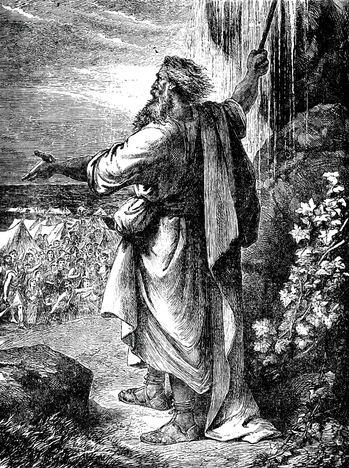 13 Moses striking the Rock