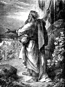 13 Moses striking the Rock