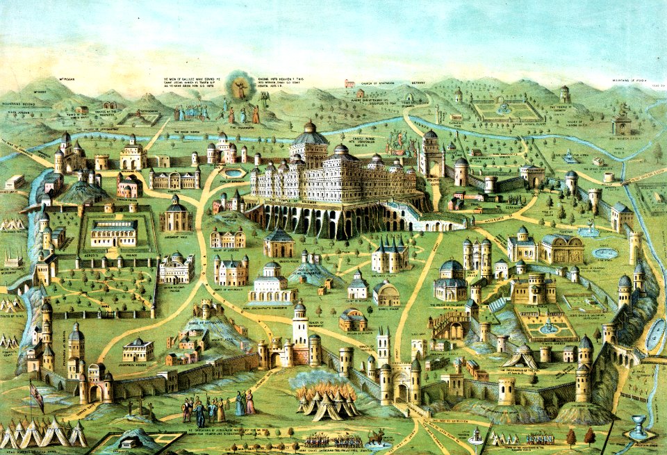 Ancient City of Jerusalem with Solomons Temple