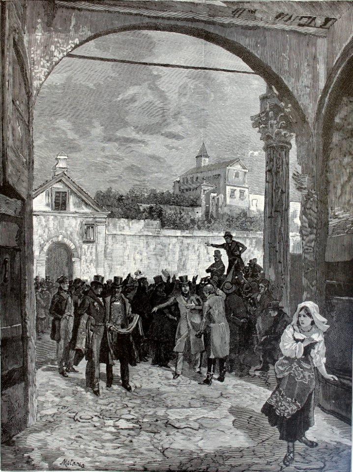 "I congiurati romani sul Gianicolo".
