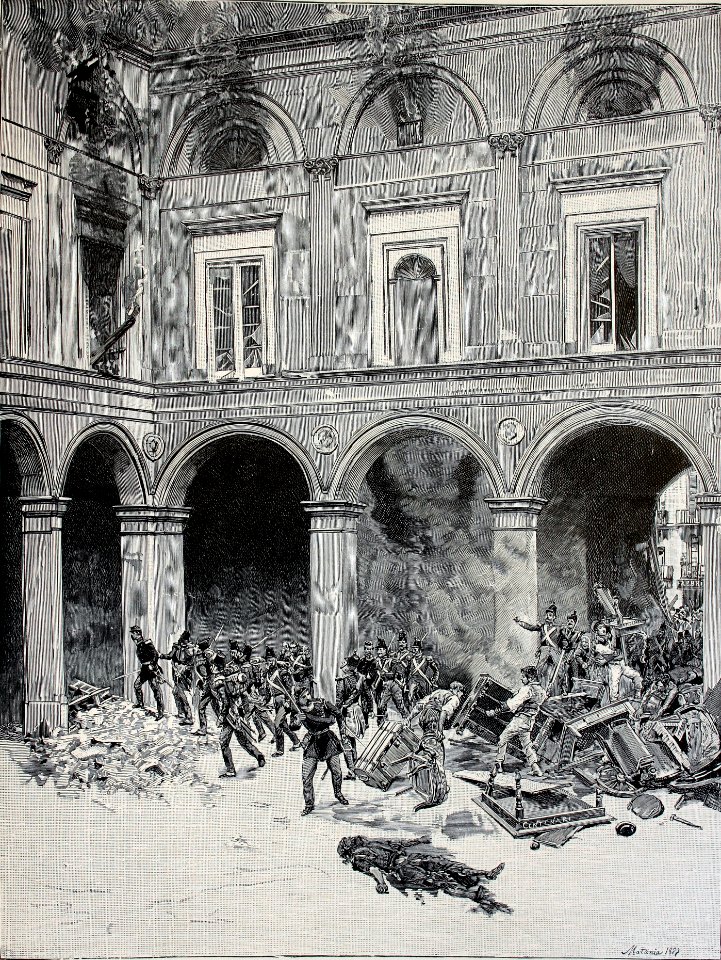 "Il 15 maggio 1848 a Napoli : Incendio del Palazzo Gravina…