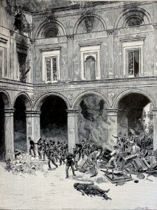 "Il 15 maggio 1848 a Napoli : Incendio del Palazzo Gravina…