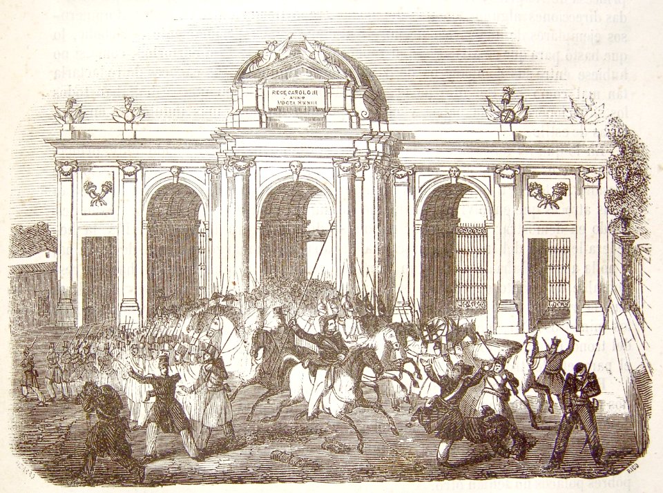 La revolucion de Julio en Madrid...