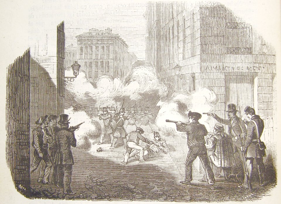 La revolucion de Julio en Madrid...
