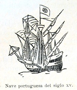 "Nave portuguesa del siglo XV".