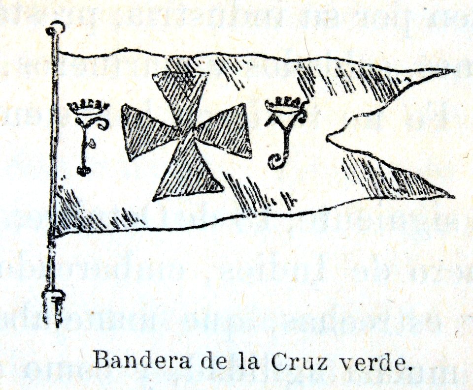 "Bandera de la cruz verde".