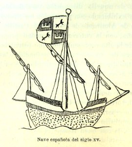 "Nave española del siglo XV".