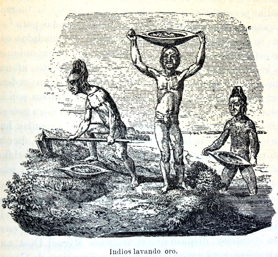 "Indios lavando oro"