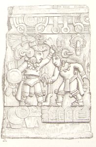 "Bajo relieve de una piedra de los sacrificios".. Free illustration for personal and commercial use.