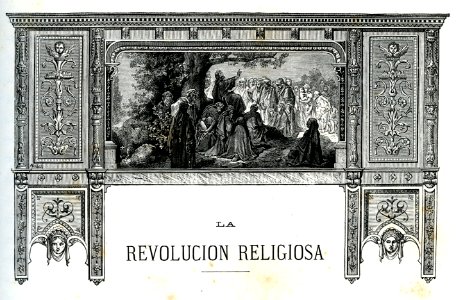 "La revolución religiosa". Free illustration for personal and commercial use.