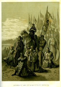 "LLegada de San Luis a la Vista de Damieta".