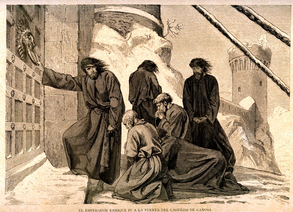 "El Emperador Enrique IV a la puerta del Castillo de Canos…