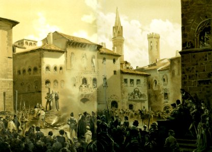 "Suplicio de Fray Jerónimo Savonarola (Dibujo de Don Ricar…. Free illustration for personal and commercial use.