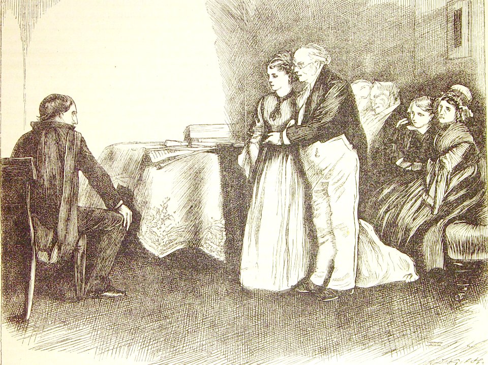 "And creeping over the tiles, looked over the low parapet.…