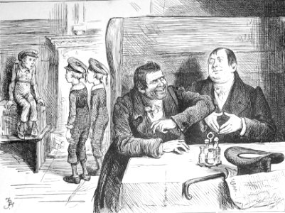 "The Schoolmaster and his companion..."