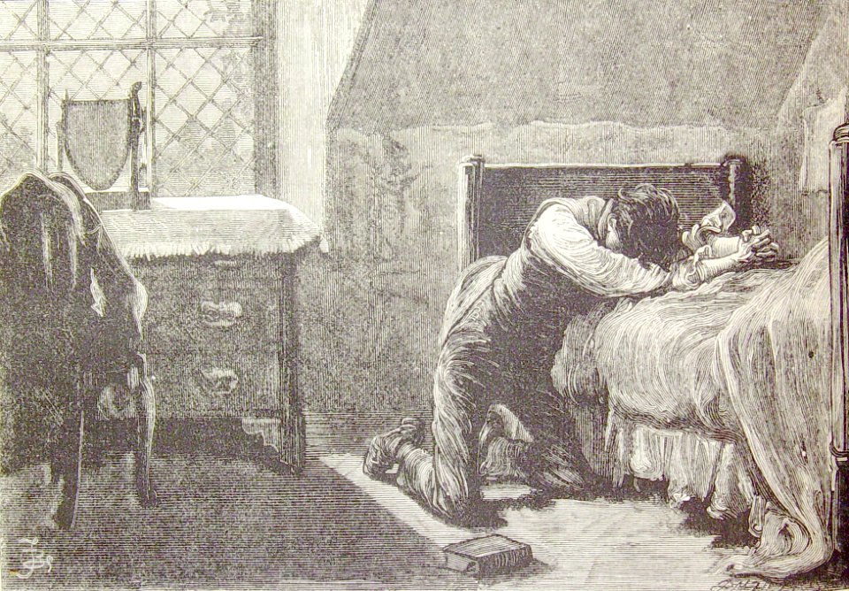 ""Fell upon his face in a passion of Bitter Grief.""