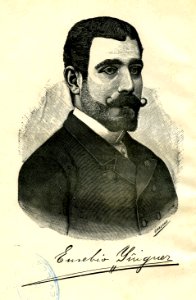 Retrato de Eusebio Yñiguez. Free illustration for personal and commercial use.