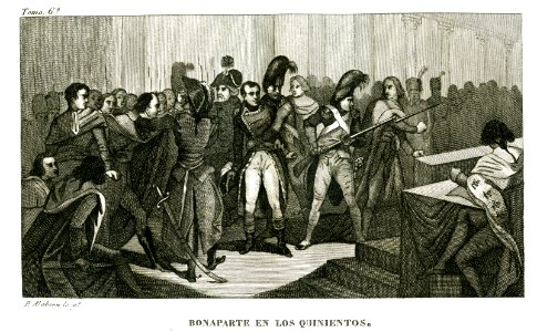 "Bonaparte en los Quinientos". Free illustration for personal and commercial use.