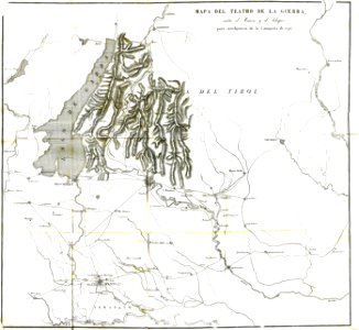 "Mapa del teatro de la guerra entre el Mincio y el Adigio …