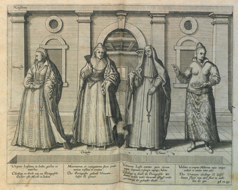 "Figuras de mujeres portuguesas en las colonias asiáticas"…