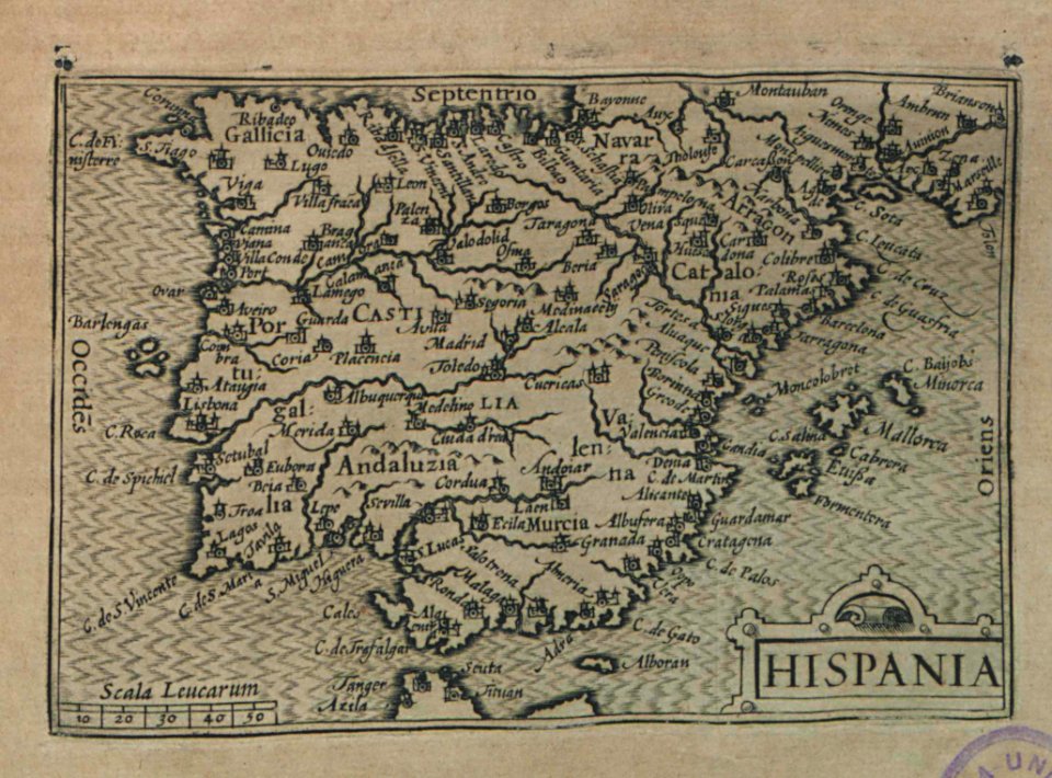 "Hispania (Mapa de la Península Ibérica)"