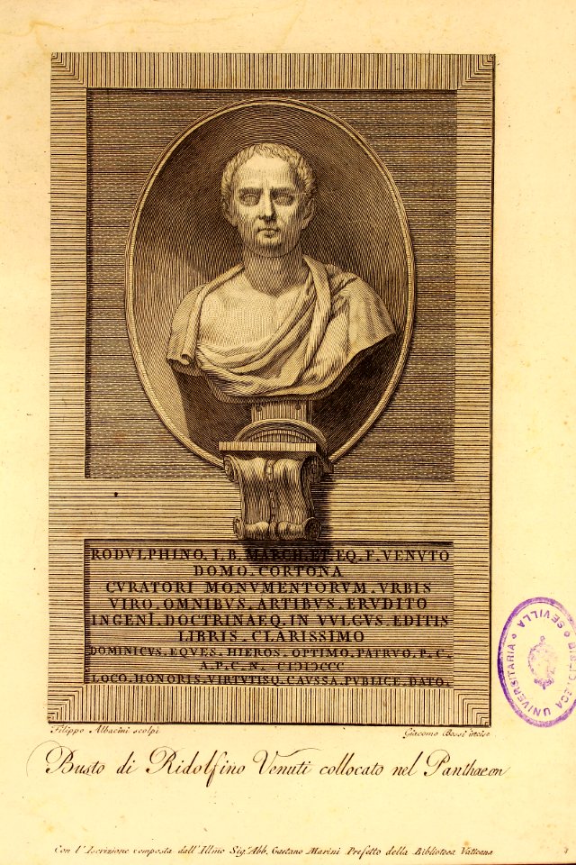 Busto di Rudolfino Venuti...