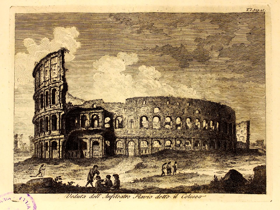 Veduta del Anfiteatro Flavio detto il Coloseo