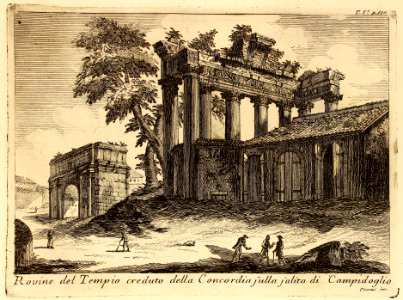 Rovine del Tempio creduto della Concordia sulla salita di …. Free illustration for personal and commercial use.