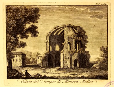 Veduta del Tempio di Minerva Medica. Free illustration for personal and commercial use.