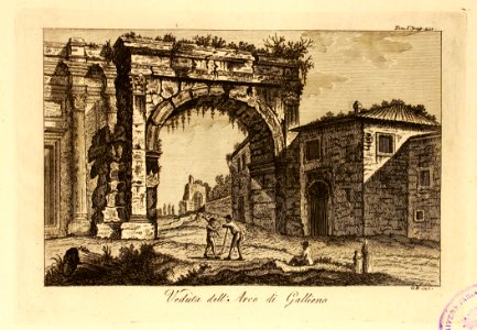 Veduta dell'Arco di Gallieno