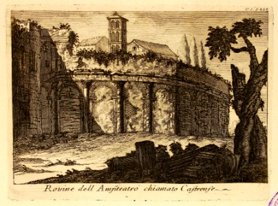 Rovine dell' Anfiteatro, chiamato Castrense. Free illustration for personal and commercial use.