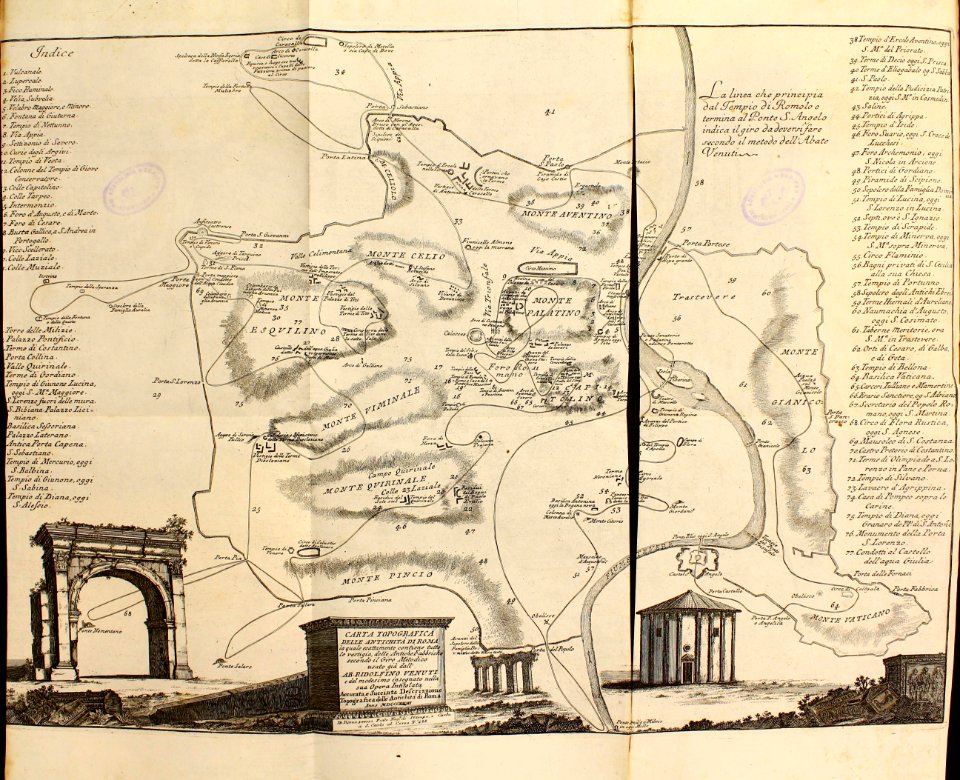 Carta Tipografica delle Antichità di Roma