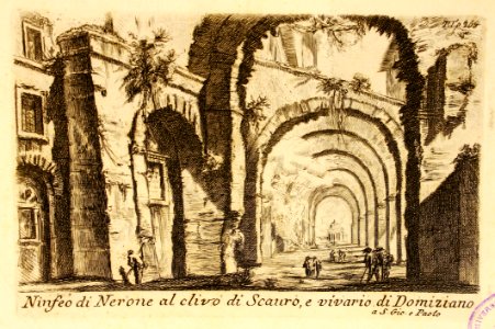 Ninfeo di Nerone al clivo di Scauro.... Free illustration for personal and commercial use.