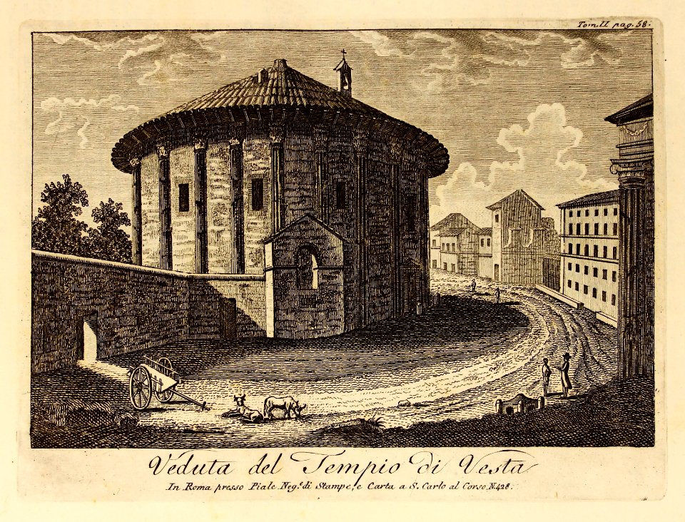 Veduta del Tempio di Vesta