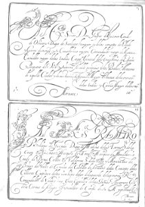 "Adornos caligráficos (Motivos animales, etc.)"