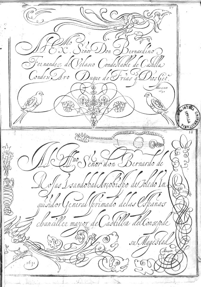 "Adornos caligráficos (Motivos animales, etc.)"