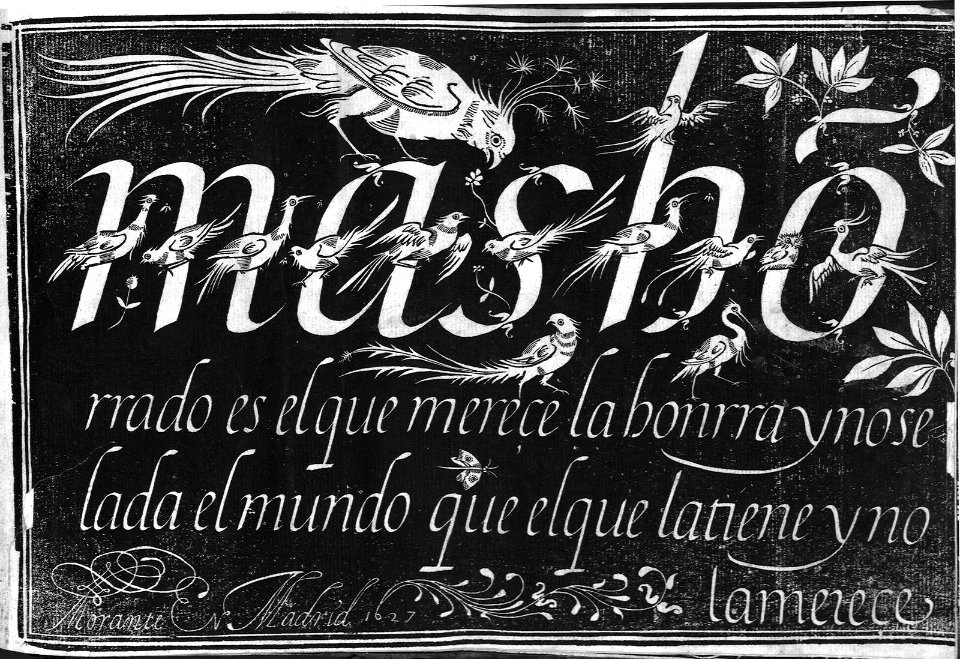 "Adornos caligráficos (Motivos animales, etc.)"