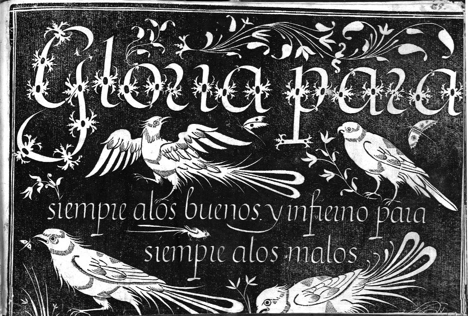 "Adornos caligráficos (Motivos animales, etc.)"