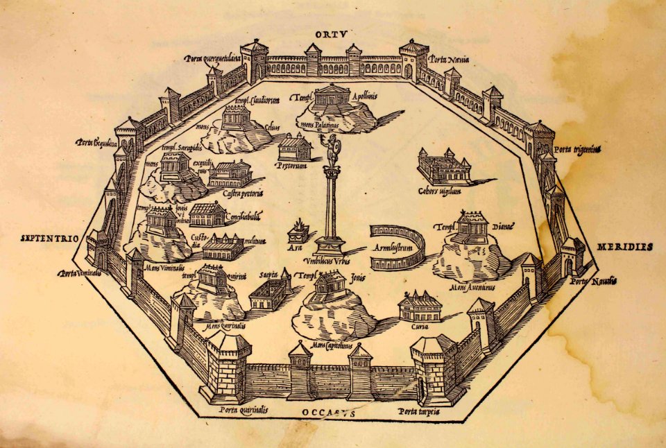 "Servius deinde Tullius octo regionum et portarum suam fec…