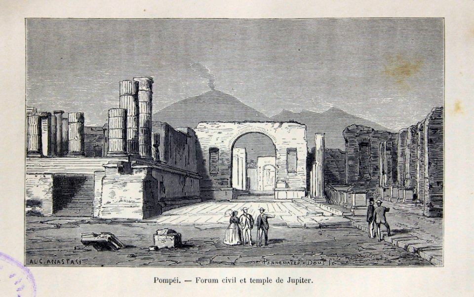 Pompéi. - Forum civil et temple de Jupiter.