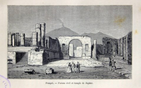 Pompéi. - Forum civil et temple de Jupiter.