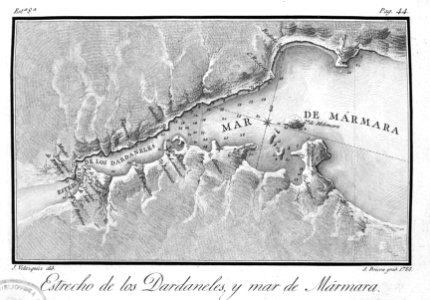 "Estrecho de los Dardaneles y mar de Mármara / J. Velazque…
