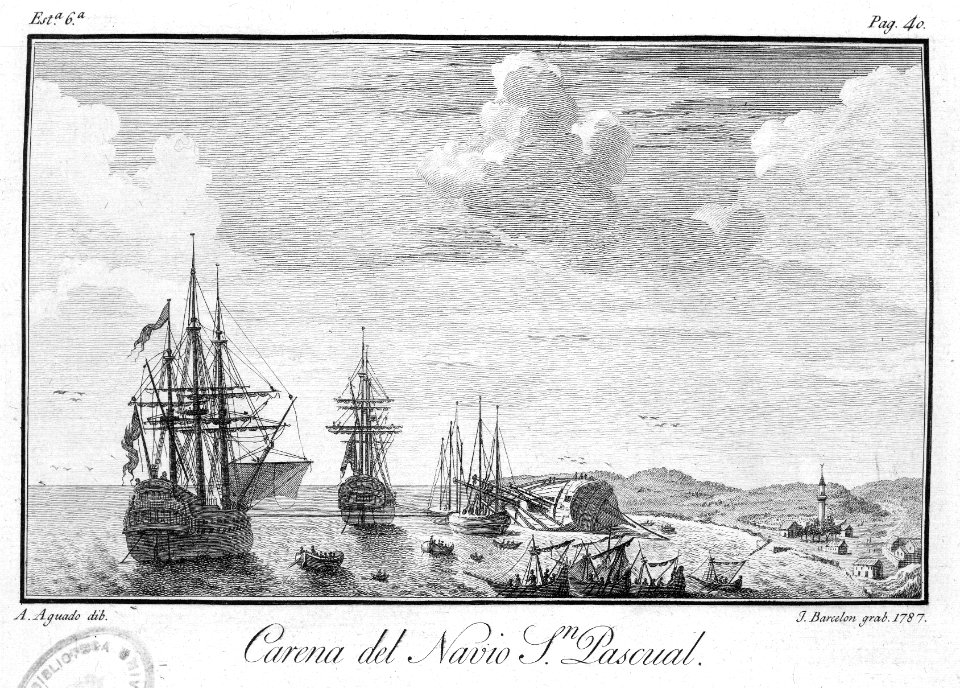 "Carena del Navio Jn. Pascual."