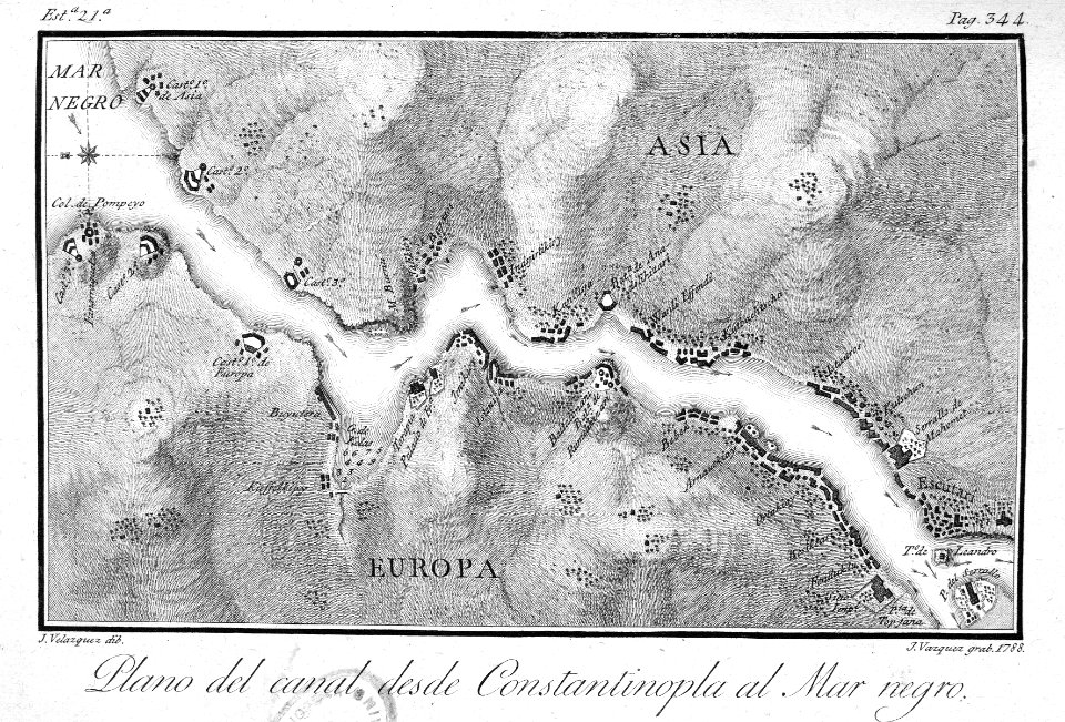 "Plano del canal desde Constantinopla al Mar negro / J. Ve…