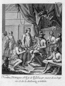 "Nombra Motezuma al Rey de España, por sucesor de su Imper…