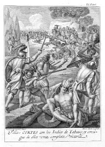 "Pelea Cortes con los Indios de Tabasco y consigue de ello…