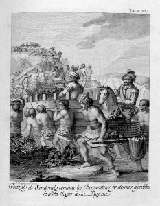 "Gonzalo de Sandoval conduce los Bergantines y demas apres…